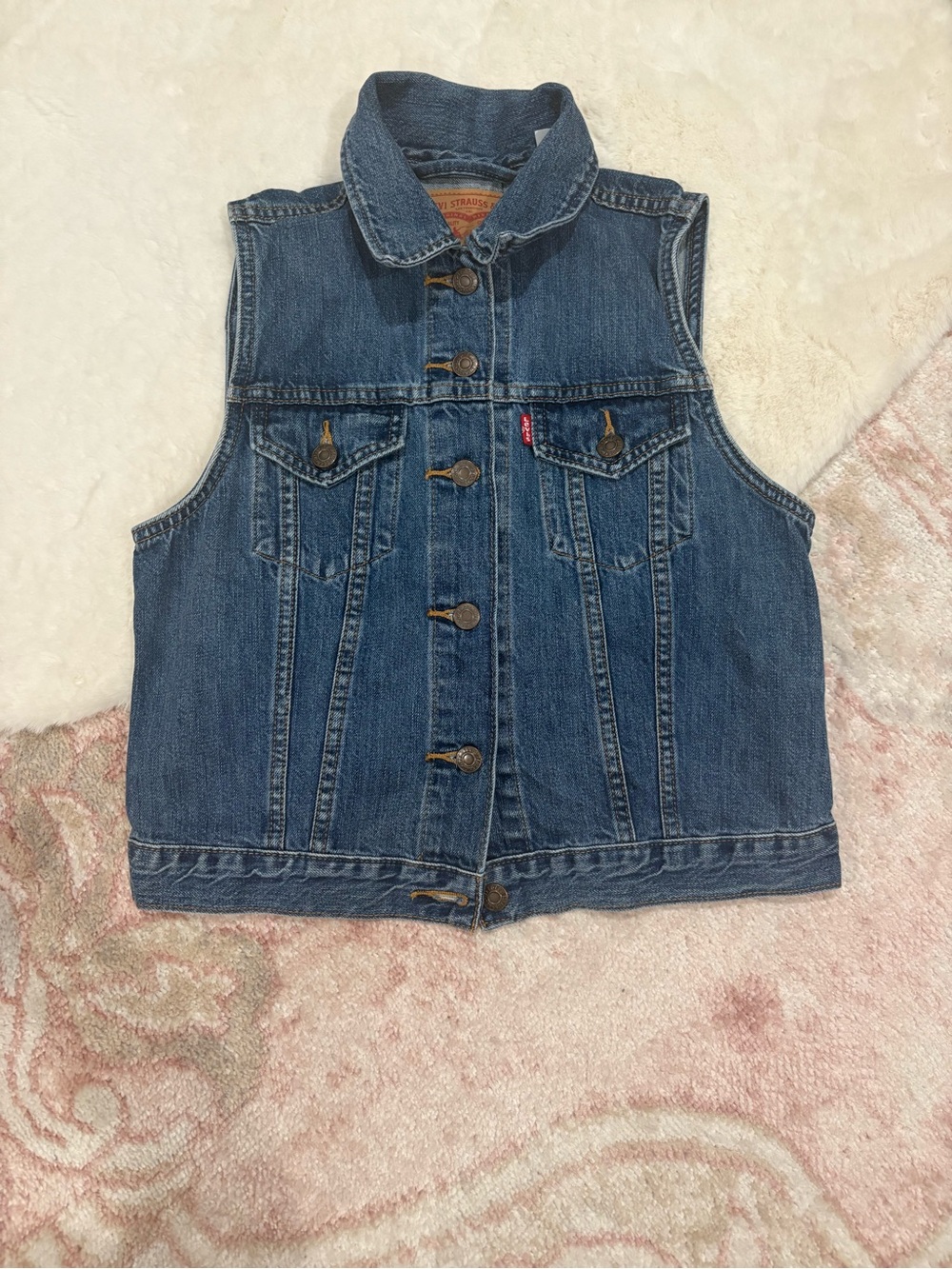 Levi's Blue Denim Vest Jacket